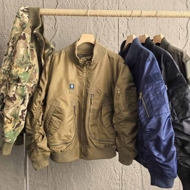 French Style Ma-1 Bomber Jacket! Autumn Men's Export Waterproof and Windproof Loose Bread Jacket Motorcycle Jacket Trendy