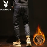 Playboy, демисезонные утепленные джинсы, штаны, повседневные брюки, коллекция 2020 года, свободный прямой крой
