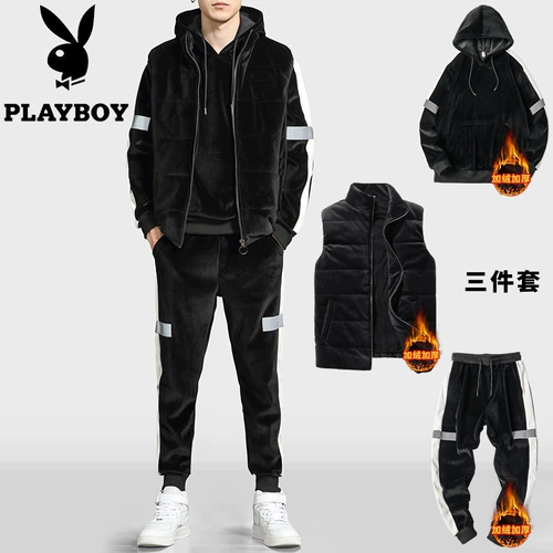 Playboy, бархатная демисезонная толстовка, утепленная куртка