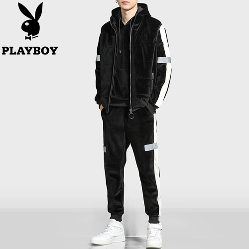 Playboy, бархатная демисезонная толстовка, утепленная куртка