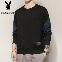 Flower Playboy long sleeve sweatshirt male round collar spring autumn style 2022 new Korean version trendy spring loose casual blouses