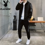 Playboy, мужская толстовка, осенний утепленный зимний комплект для отдыха