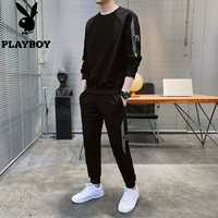 Playboy, мужская толстовка, осенний утепленный зимний комплект для отдыха