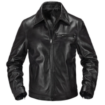 Clear cabin lost money to sell Hainen genuine leather leather clothing male head layer of cow leather up-end leather collar leather jacket male and fat leather jacket jacket