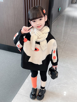 Girls in spring 2023 new suit fashionable childrens clothes in spring and autumn baby clothes two pieces