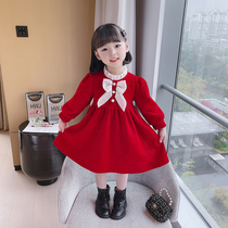 Han Fan girls 2023 early spring new foreign style fashionable skirt net red childrens fashionable small fragrant dress dress dress