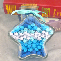 520 Lucky Stars Paper Stars Pentagram Glass Bottle Loving Bottle Lovers Give a Valentines Day Christmas