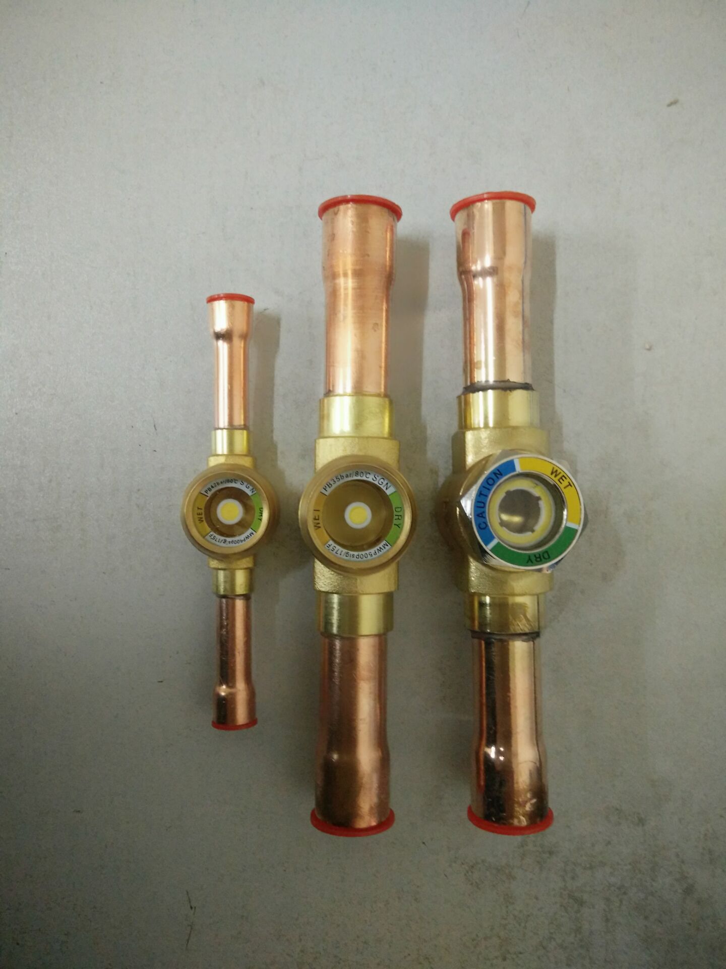 Refrigerator air conditioning refrigeration unit High pressure liquid tube sight glass Refrigerant observation window 28mm weld screw