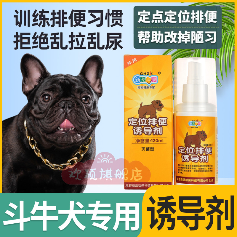 Bulldog dog special dog on the toilet positioning defecation-inducing agent bowels and toilet liquid anti-piss pinpoint pull shit