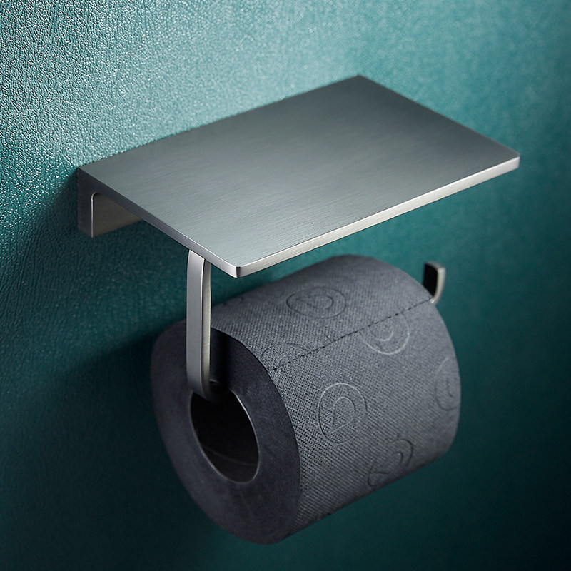 German JEACRFT roll paper rack full copper mobile phone toilet paper rack free of punch hotel engineering with paper towel rack toilet-Taobao