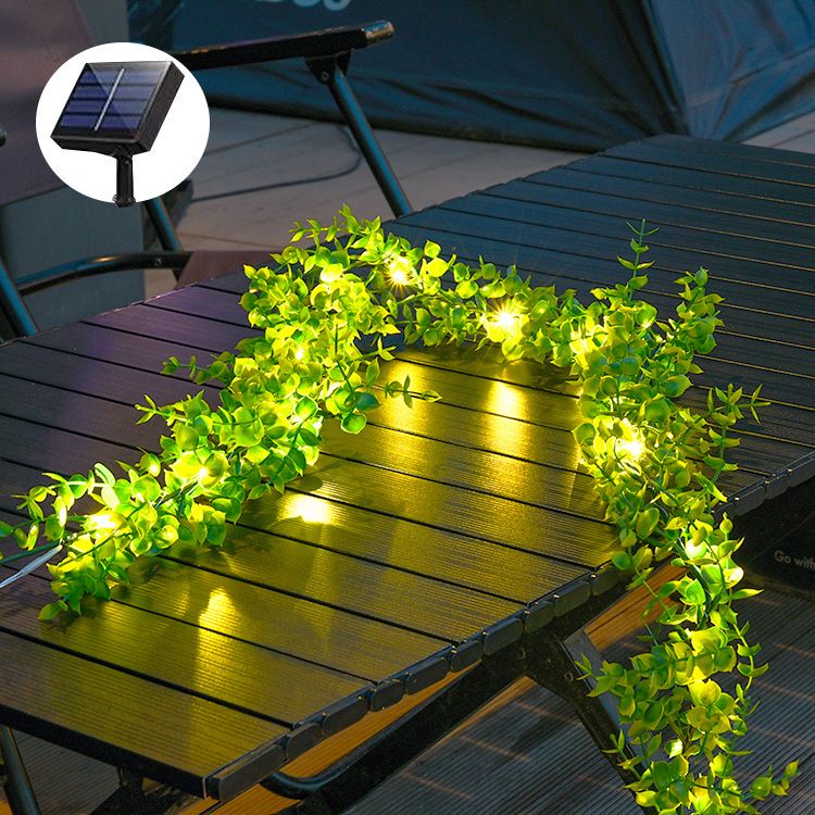 Solar String Lights Outdoor Courtyard Garden Rattan Decorative Lights Balcony Railing Trendy Small Yard Arrangement Atmosphere Lights