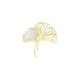 Ados rhinestone ginkgo leaf brooch anti-exposure buckle high-end exquisite pin creative collar pin shirt suit accessories