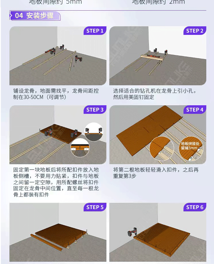 Открытый пол 户外塑木地板露台二代共挤无缝圆孔木塑地板咖啡色庭院生态板木纹 OTHER