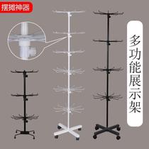 Jewelry display stand necklace shelf display stand socks hanger multi-layer floor-standing scarf display jewelry hat rotation