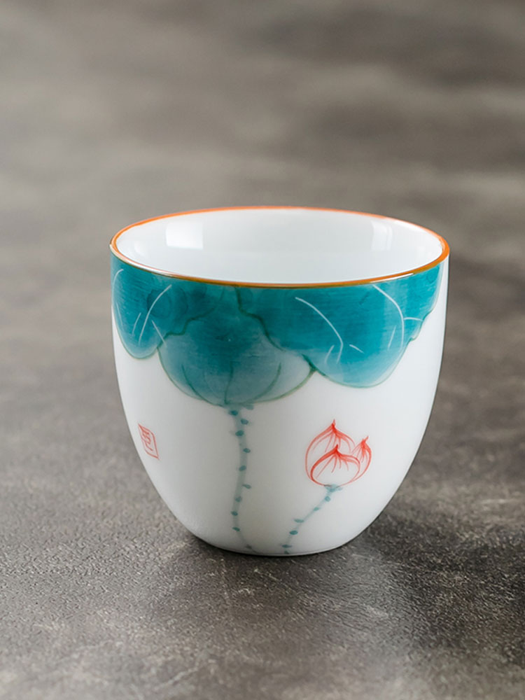 Chinese style hand-painted under-glazed ceramic tea tea cup Home Horsody Master's cup Tea drinking cup 50ml 60ml-Taobao