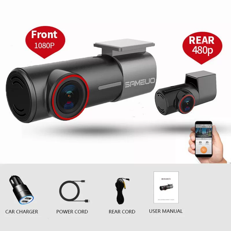 Такая же камера U700 Dash Cam передняя, чтобы поддерживать Wi-Fi 2K 1080p, DVR C