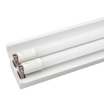 Foshan Lighting LED lamp double branch with cover bracket super bright t8 full set of single tube double tube fluorescent lamp single flat cover