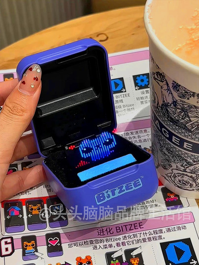 正版spinmaster比斯精灵电子宠物机互动玩具虚拟掌上宠物儿童礼物