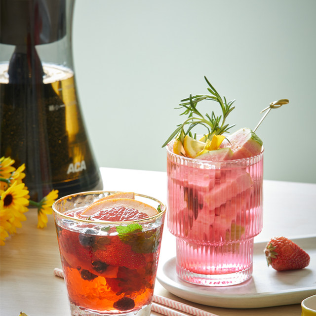 Aca/North American Electric Appliance Stirring Tea Cup Cold Brew Fruit and Flower Health Tea Pot American Cold Brew Coffee Maker Fully Automatic