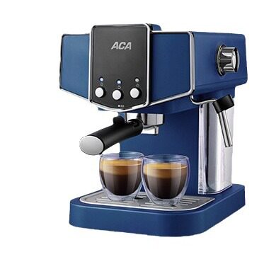 Aca North American Appliances Ej12C Coffee Machine Household Small-Sized Italian Semi-Automatic Commercial Steam Milk Frother All-In-One