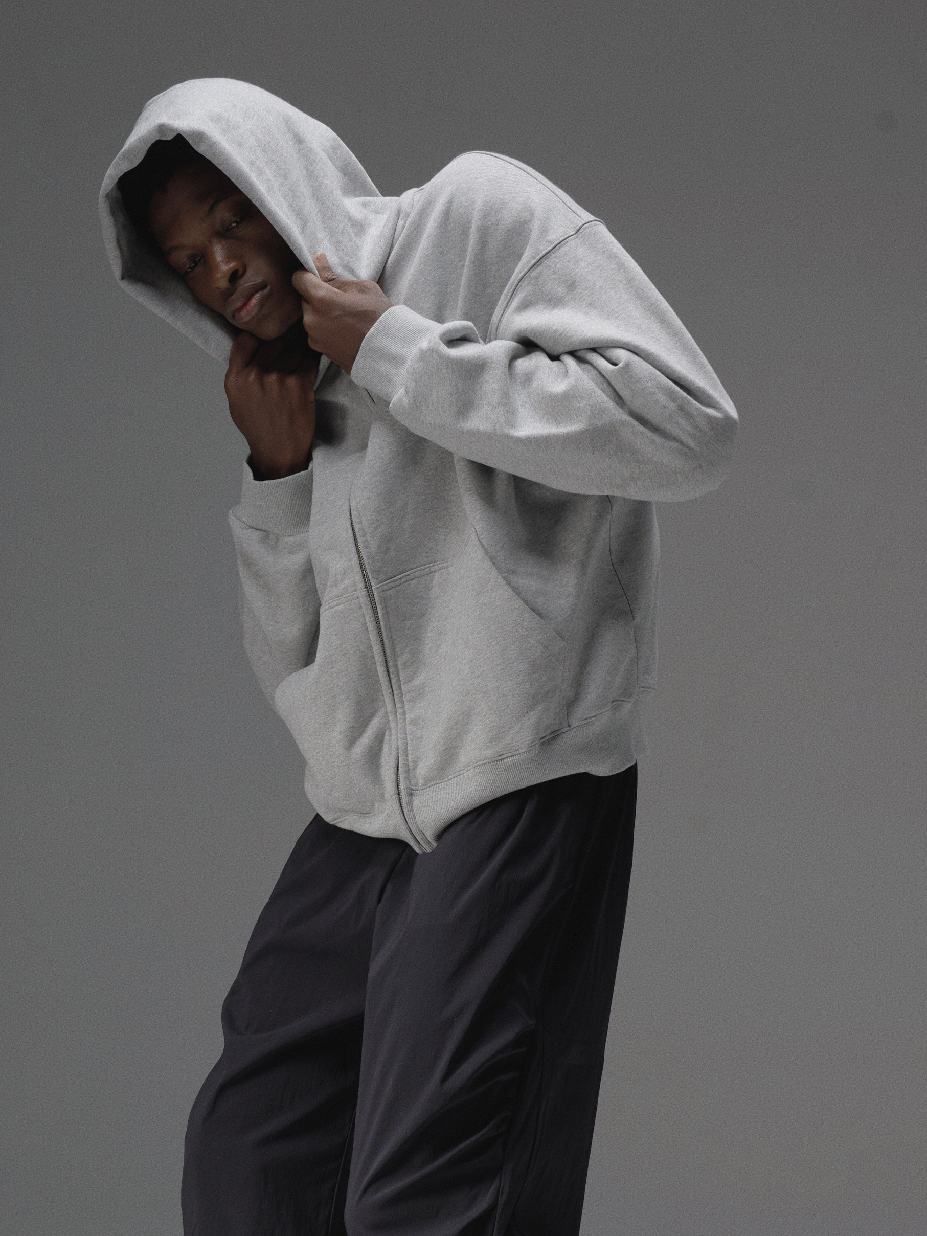 Terrawear Supply Heather Gray Zip-Up Hoodie