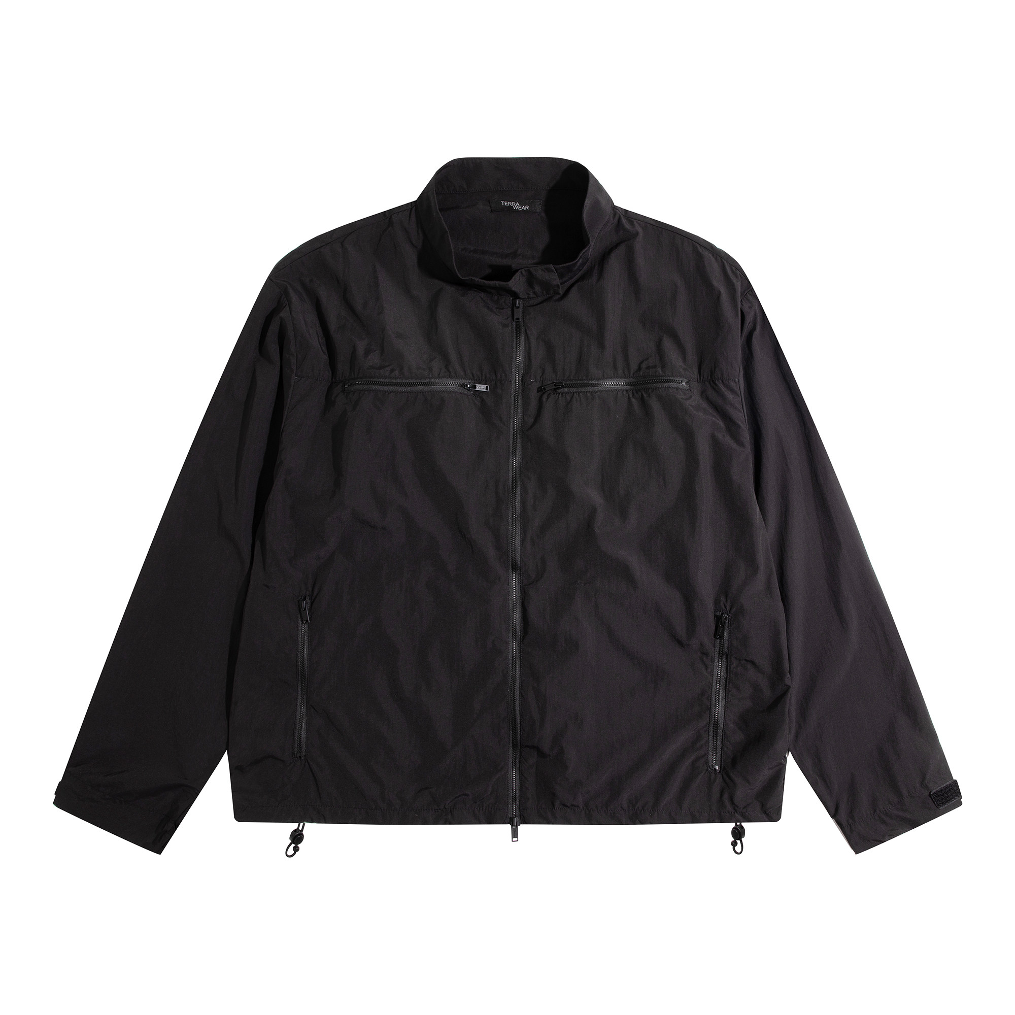 Terrawear Supply Black Cinched-Waist Nylon Jacket
