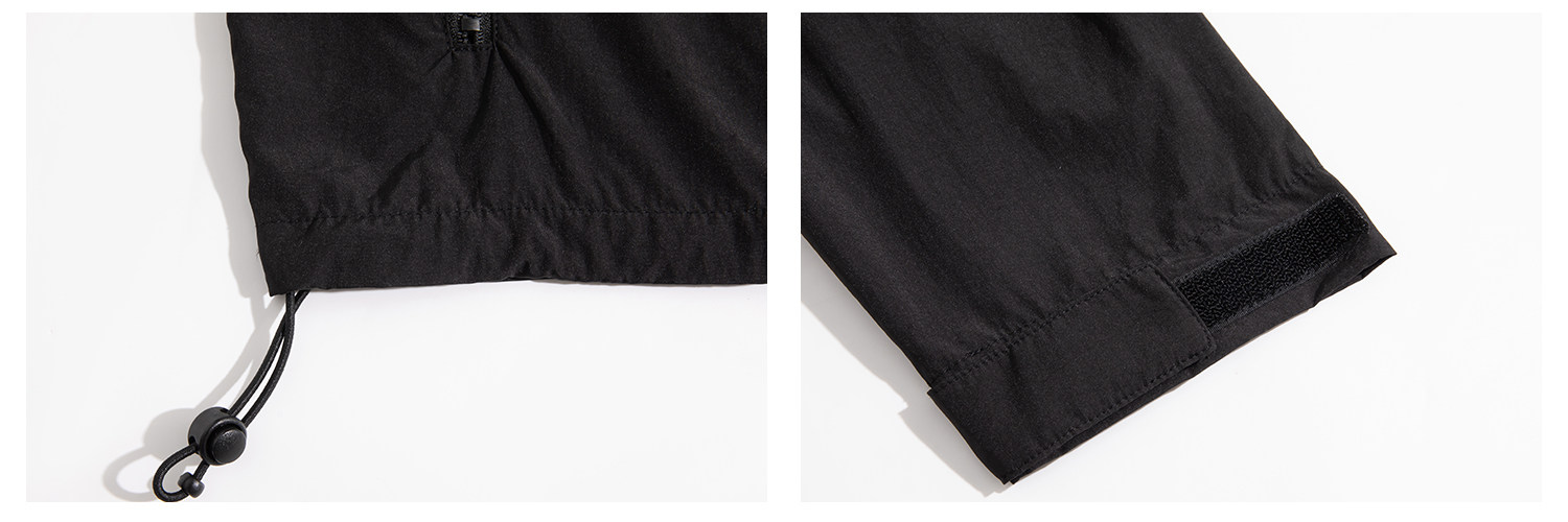 Terrawear Supply Black Cinched-Waist Nylon Jacket