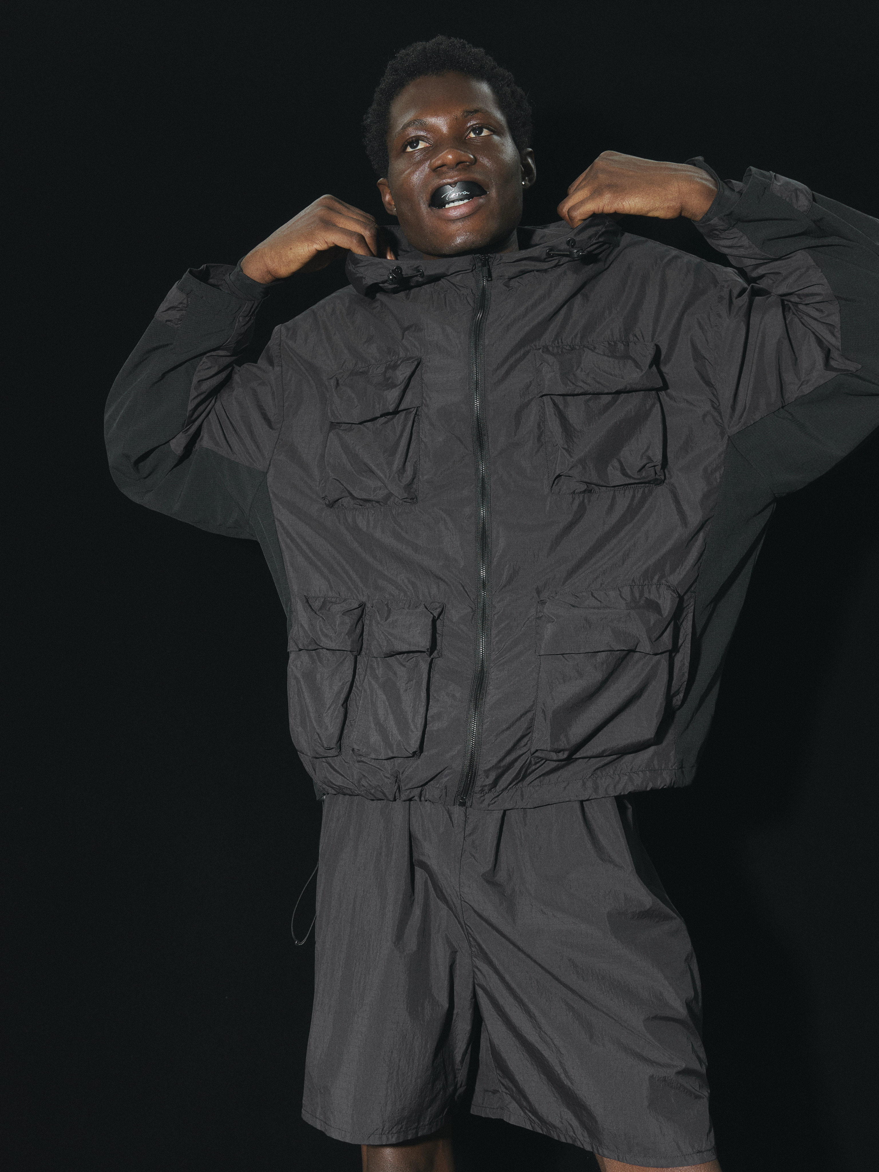 Terrawear Supply Black Hooded Loose Jacket