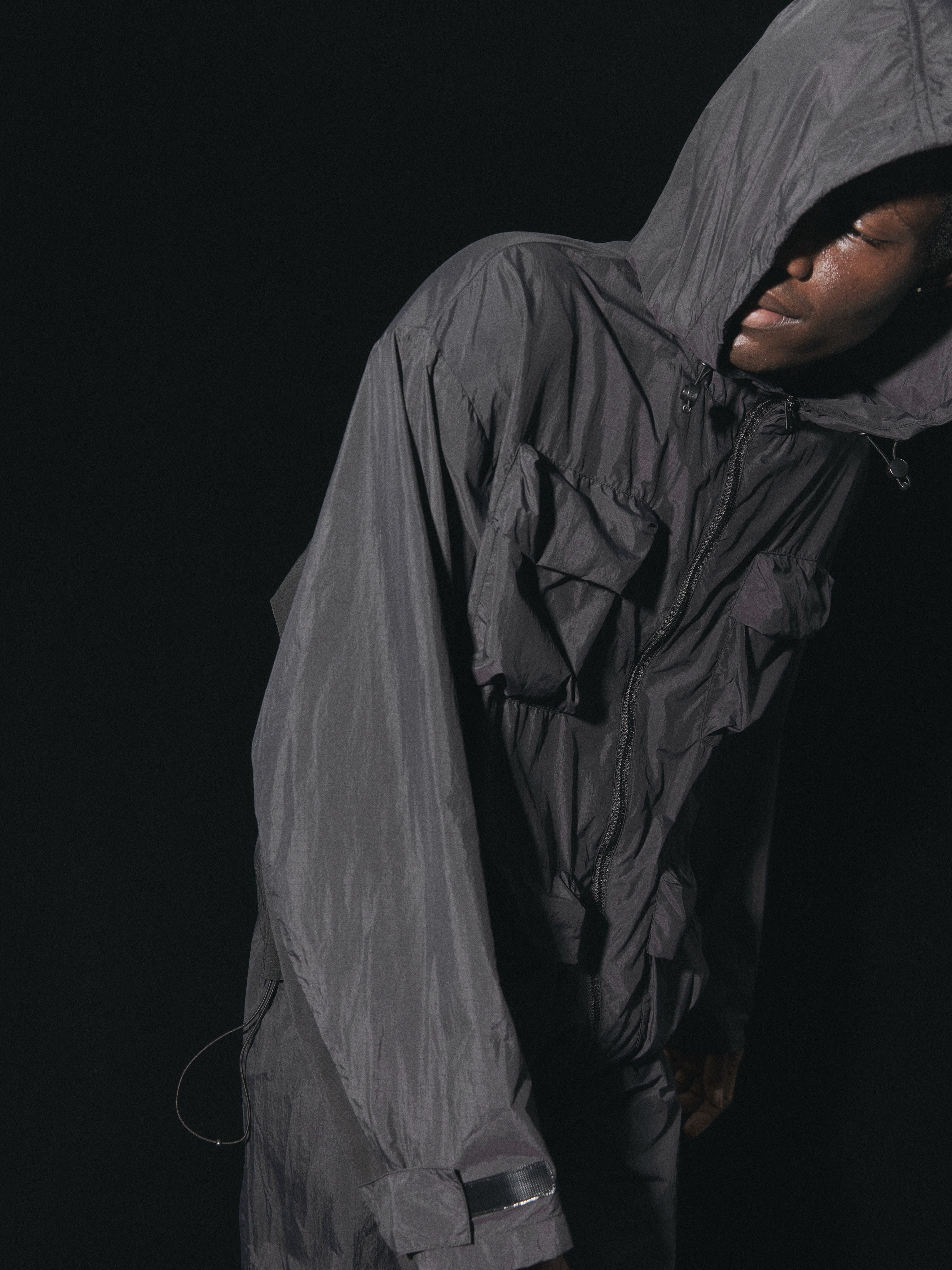 Terrawear Supply Black Hooded Loose Jacket