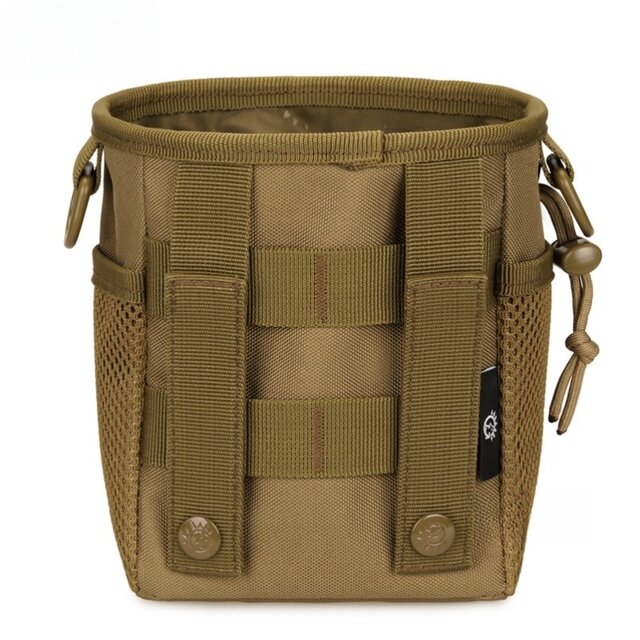 Portable outdoor multi-functional recycling small debris storage bag camouflage tactical one-piece slingshot tactical waist bag men's style