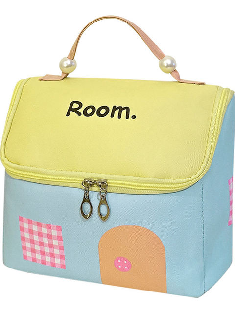 Cosmetic Bag for Women, Portable Toiletry Bag, 2025 New Model, Large Capacity, Dopamine House, Multifunctional, Waterproof, Travel