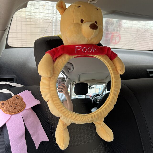 Baby viewing mirror, child safety seat, reverse baby reflector, basket rearview mirror, Korean car rear mirror