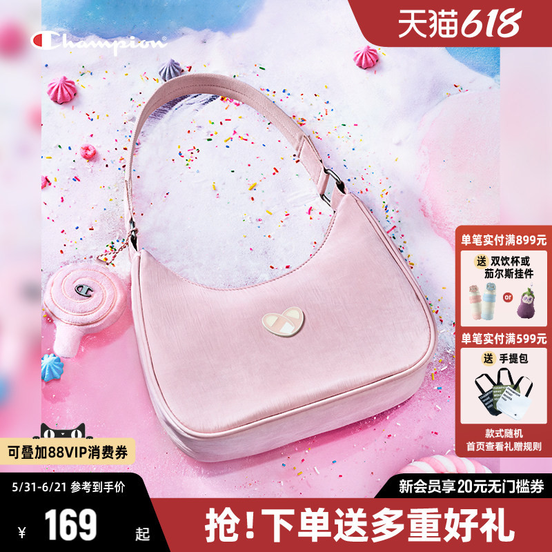 Champion Champion Shoulder Bag for Women 2026 Summer New Style Girls' Armpit Bag Cute Pink Gift Handbag