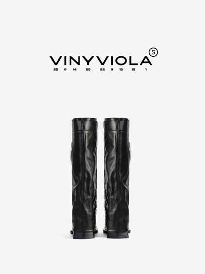 Прямые ботинки VINYVIOLA с дырочками, простые модные ботинки на высоком каблуке.