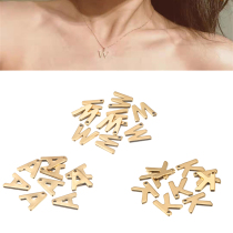 30Pcs Gold Color Stainless Steel A-Z 26 Initial Letter Penda