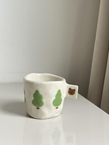 Christmas tree apple bear coffee cup