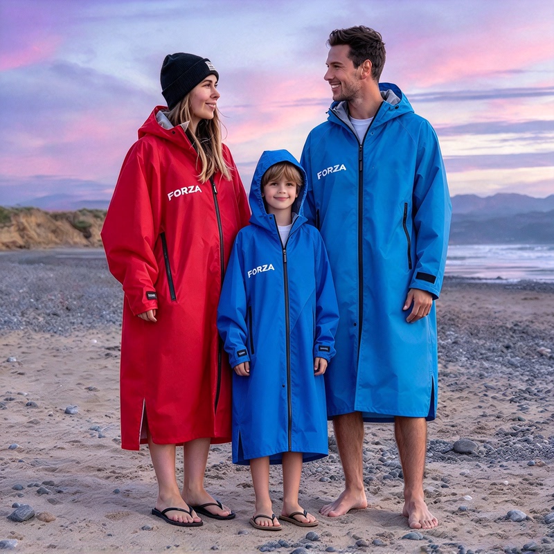 Exported to the Uk, Adult and Children's Swimming Bathrobes, Surfing and Diving Capes, Outdoor Fleece Warm and Waterproof Jackets Exported to the Uk, Adult and Children's Swimming Bathrobes, Surfing and Diving Capes, Outdoor Fleece Warm and Waterproof Jackets