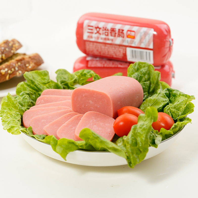 香肠火腿肠午餐肉早餐大根火腿片切片火锅食材生煎即食