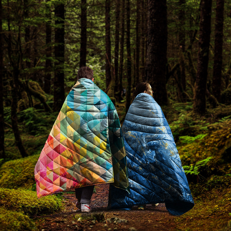 Outdoor Camping Tent Portable Down Blanket Cloister Sleeping Bag Multifunction Cape Down Quilt Warm Afternoon Nap Blanket-Taobao
