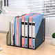 Metal File Rack, Office Desk Organizer, Desktop File Holder, Workstation Storage Rack, Iron Four-Compartment File Folder Rack, Office Supplies, A4 Document Organizer, File Basket, Book Stand