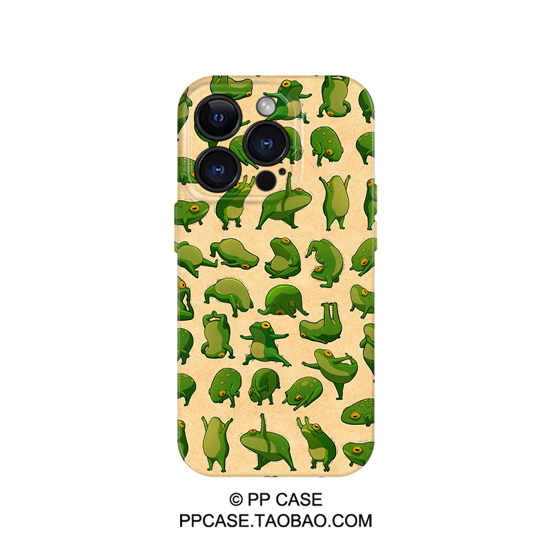 Funny Yoga Frog Suitable for iPhone 16 /15Promax Phone Case Huawei Pura70 Xiaomi 15 Enjoy 70 Vivos19 Fun Iqooneo9 Apple 14 Honor 100 Protective Cover
