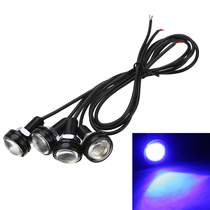 New 4pcs 12V 3W Blue LED Waterproof Boat Outrigger Light Spr