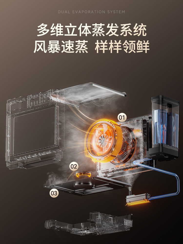 [304 Stainless Steel Liner] Ouningxing Kitchen Steaming Stove 32L Electric Oven, Steaming, Baking, and Frying All-In-One, Household Multi-Purpose Steamer