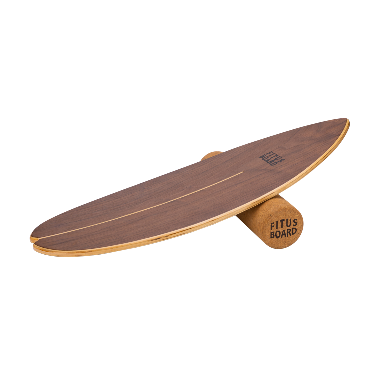 FITUSBOARD balance board natural walnut ski surf land punch core training board