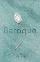 Ju Smith original jewelry flower sea baroque pearl 18K gold custom brooch