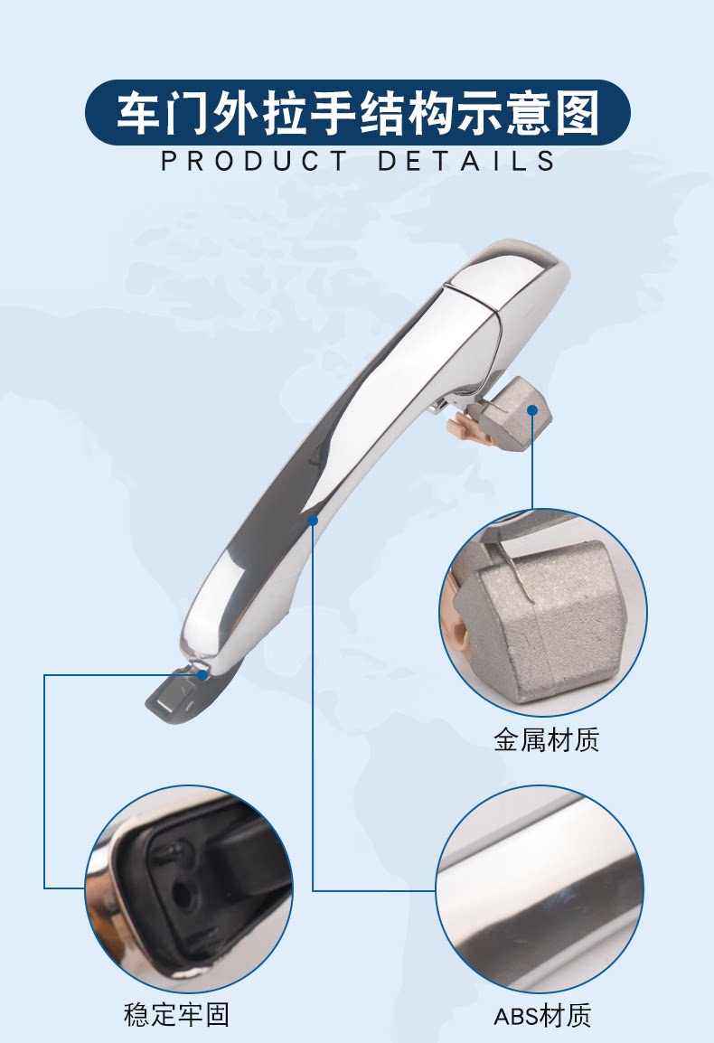5065801Ag 5065801Ag 5065800Ag Is Suitable for Chrysler 300C Exterior Door Handle