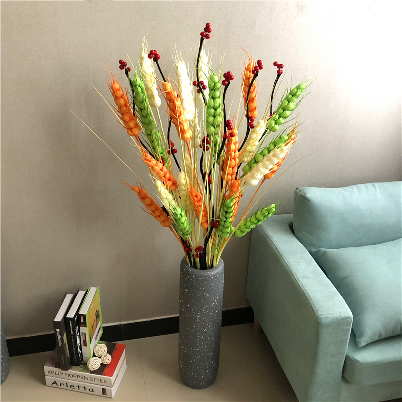 Simulation artificial barley flower ear flower bouquet landing flower decoration exhibition business celebration opening single big wheat ear