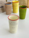 安木良品 韩国ins风创意撞色字母陶瓷高水杯子柠檬奶茶手握随手杯