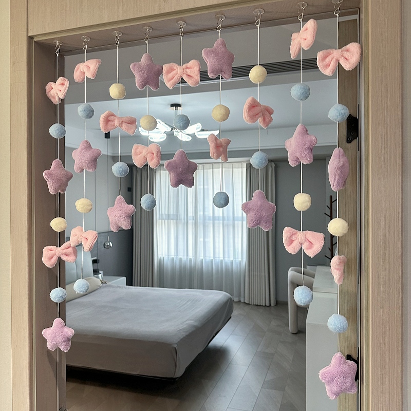Cute Bedroom Door Curtain Partition Curtain Children's Room Decoration Hanging Curtain Accessories Cute Door Decoration Hanging Ornaments No Drilling Required Cute Bedroom Door Curtain Partition Curtain Children's Room Decoration Hanging Curtain Accessories Cute Door Decoration Hanging Ornaments No Drilling Required