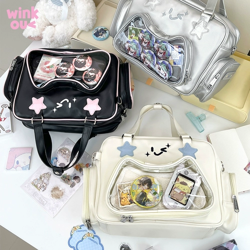 Winkouv Original двухмерная выставка Man выставка Crossbody Packet Pack Пакет рюкзак закуски Backflows большие сумки Genzi Genzi